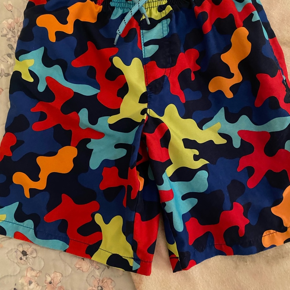 Wonder Nation Kids Swim Trunks - Red, Blue, Yellow, Orange